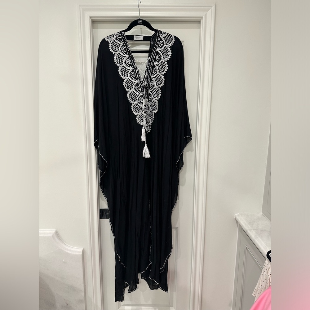 Colores Collective Caftan - swim suit cover up